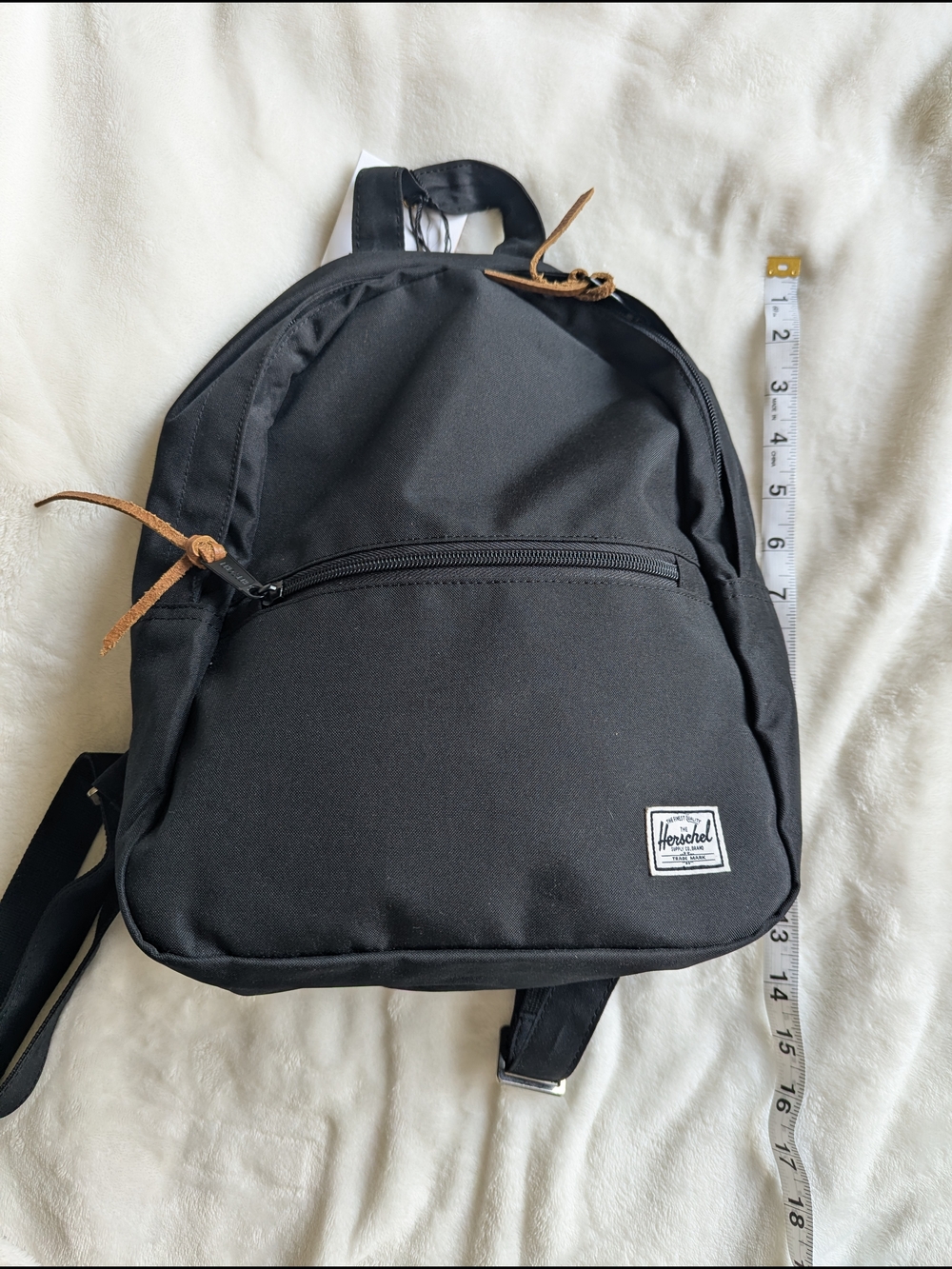 Herschel Supply Company Black Backpack with Leather Pulls